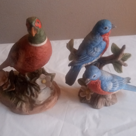 Other - HOMCO Porcelain Vintage Birds Figurines